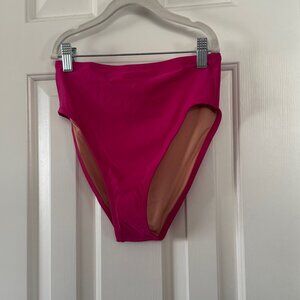 J Crew Womens Hallie Hot Pink Bikini Bottom BM642 Size M Medium New with Tags